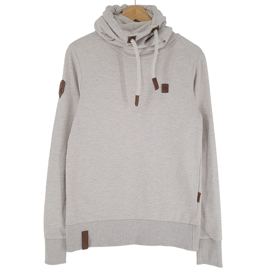 Naketano sweat à capuche Pullover sweat Femme Beige coton taille S