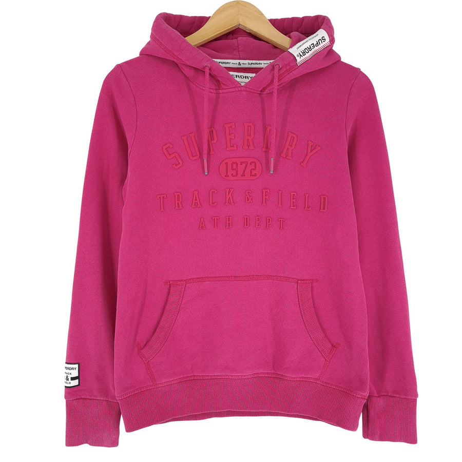Superdry Kapuzenpullover Pullover Sweatshirt Damen Pink Baumwolle Größe S EU 38
