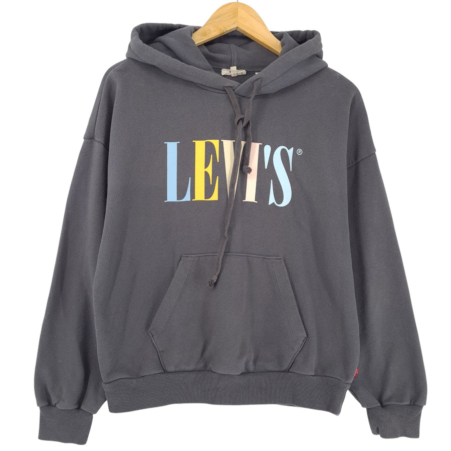 Levi's sweat à capuche Pullover sweat Femme coton gris oversize taille XS