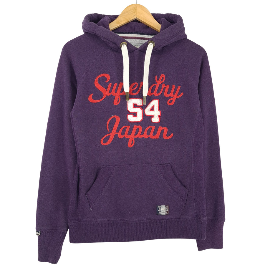 Vintage Superdry Hoodie Pullover Sweatshirt Women Purple Size S