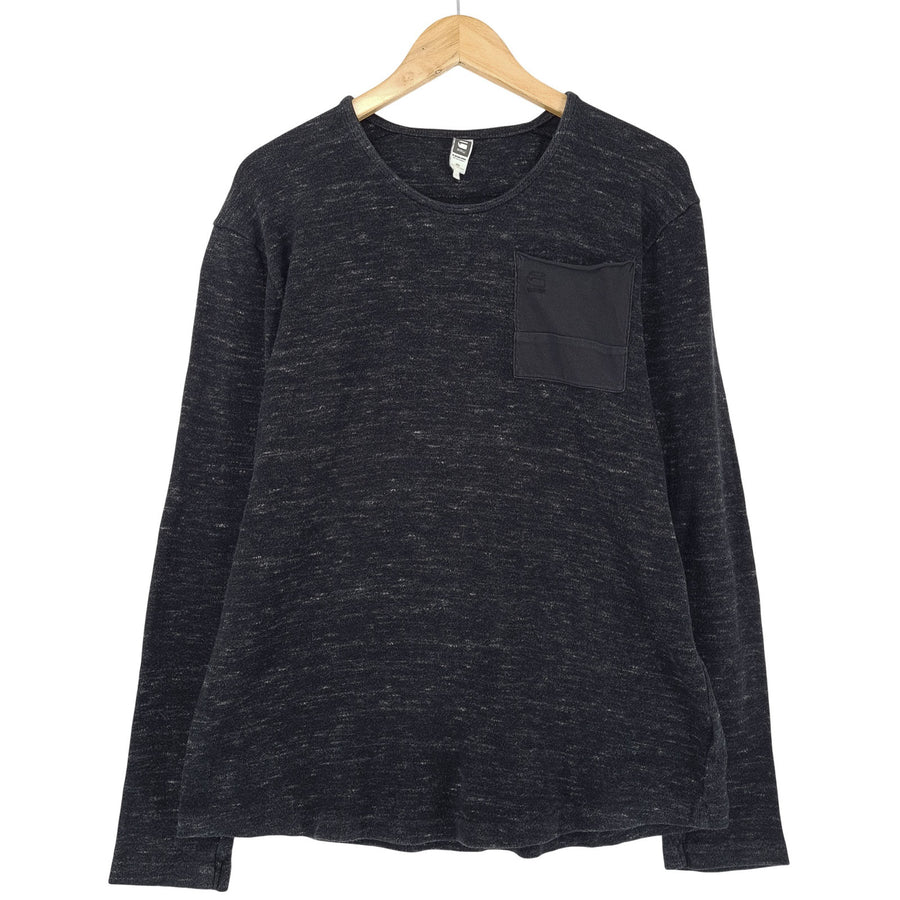G-Star maglione Pullover Uomo cotone grigio taglia L