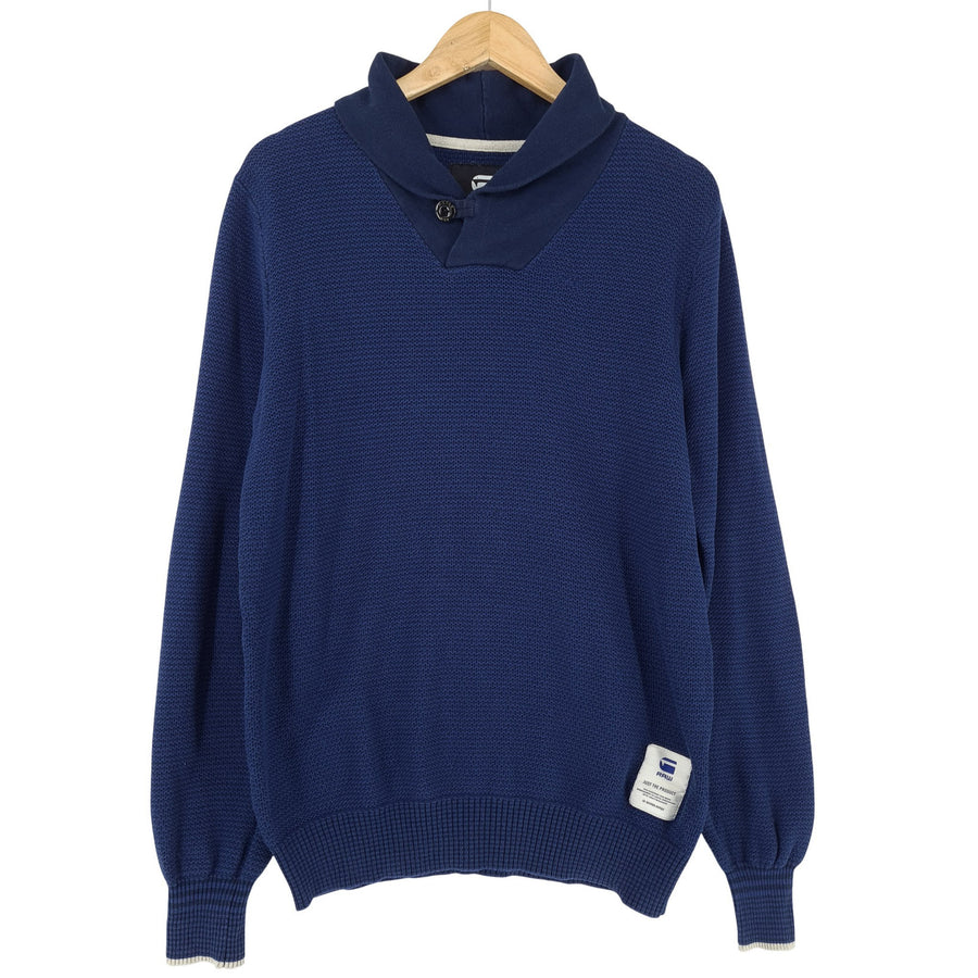 G-Star maglione Pullover Uomo cotone blu taglia L