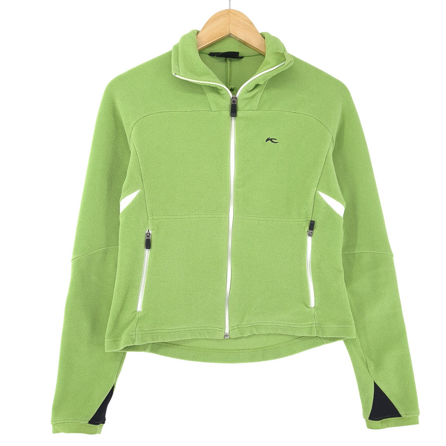 KJUS Fleece Jacket Women Outdoor Activewear Stretch Green Size S
