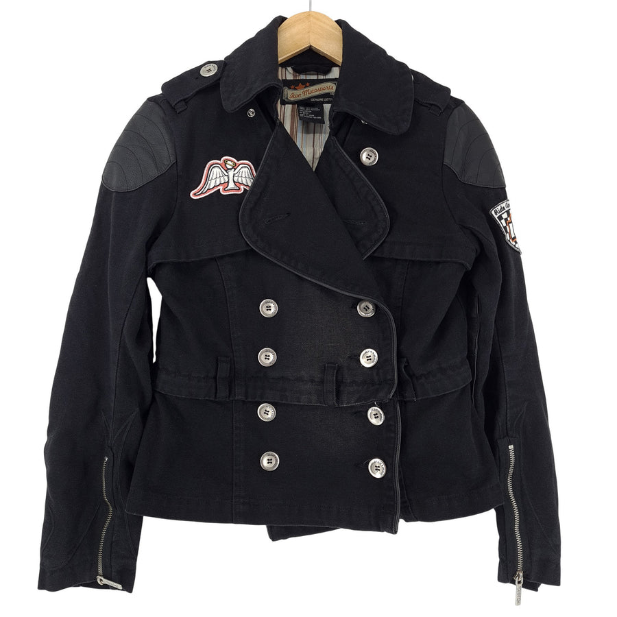 Vintage Icon Motorsports veste Femme Military Biker Style taille S