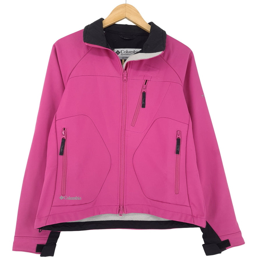 Vintage Columbia Soft Shell veste Femme coupe-vent Hiking Pink taille M