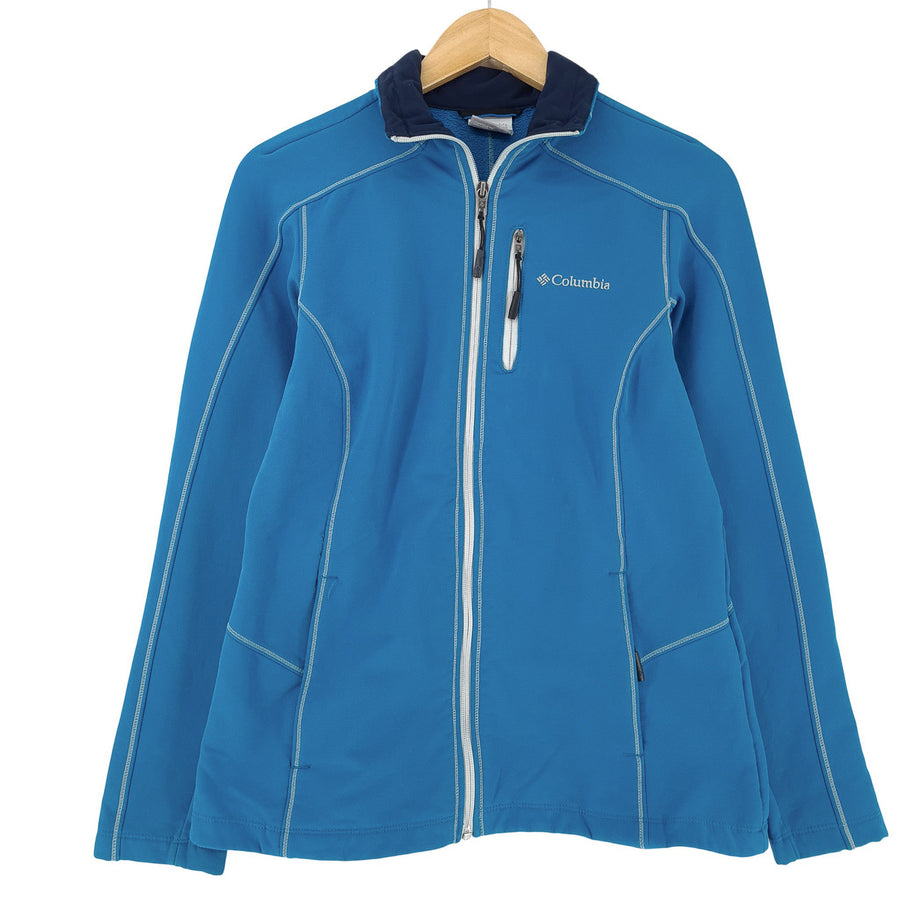Vintage Columbia Soft Shell veste Femme coupe-vent Hiking bleu taille S