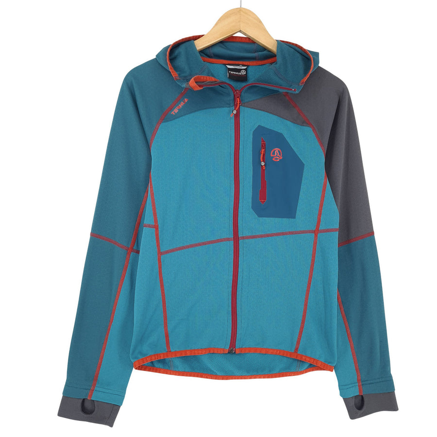 Ternua polaire veste Femme Outdoor Activewear Hiking bleu à capuche taille S
