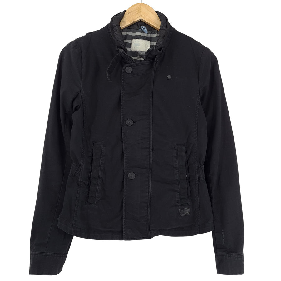 Vintage G-Star décontracté veste Femme Utility Style Button Zip stretch taille S