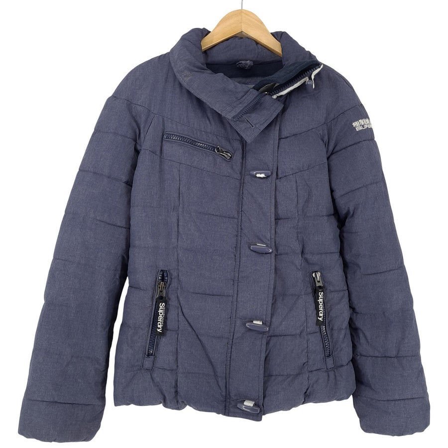 Superdry décontracté veste Femme Quilted Winter manteau gris taille S