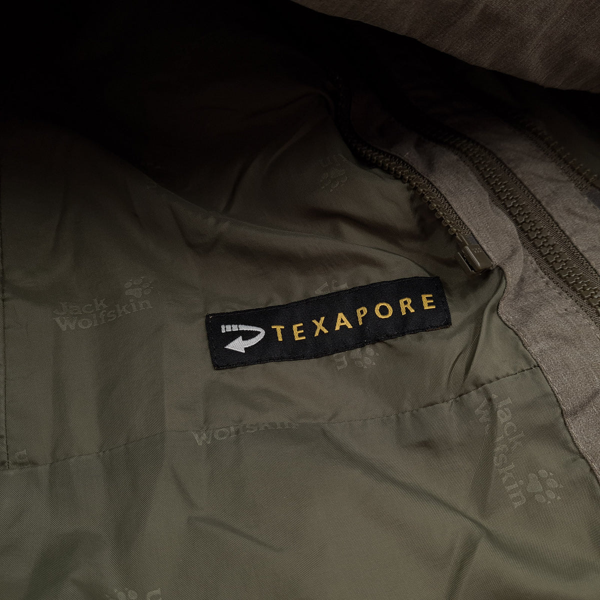 Jack Wolfskin Jacket Women Waterproof Texapore Hiking Rain Coat Grey Size M, detail view 5, image 7 of 9