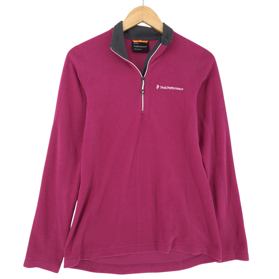 Peak Performance polaire veste Femme Outdoor Hiking 1/4 Zip Pullover taille M