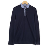 Massimo Dutti Jumper Sweater Pullover Men Blue Cotton Size M, front view, image 1 of 9