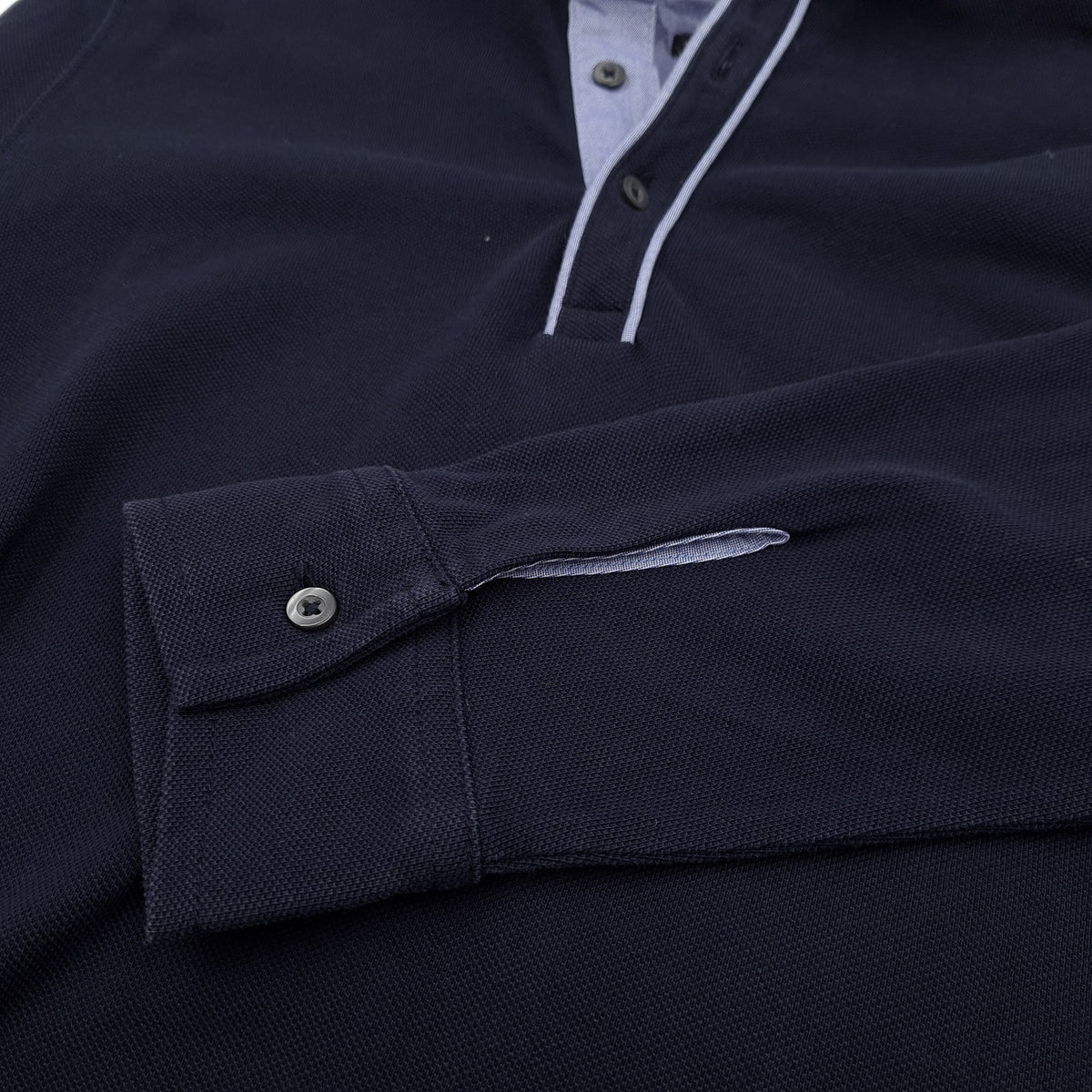 Massimo Dutti Jumper Sweater Pullover Men Blue Cotton Size M, detail view 7, image 9 of 9