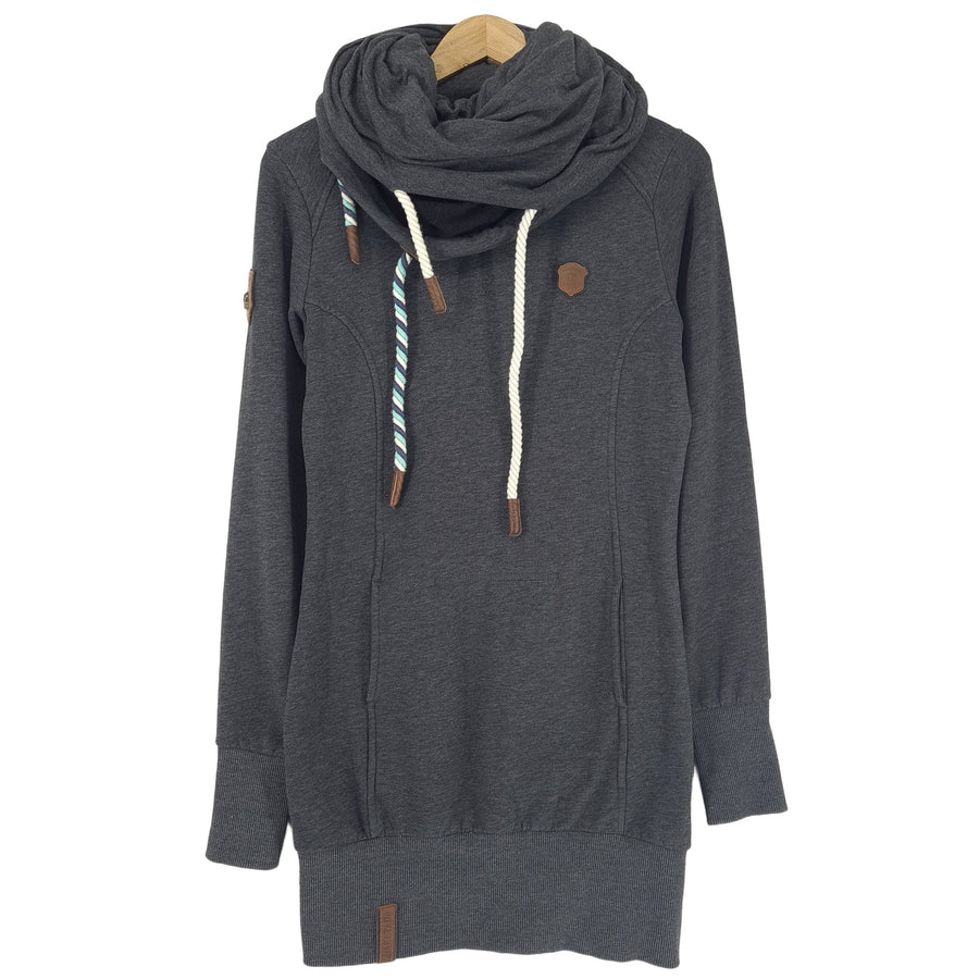 Naketano sweat pull Pullover Femme coton gris Long taille M