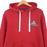 Superdry Hoodie Pullover Sweatshirt Men Red Cotton Size S, back view, image 2 of 10