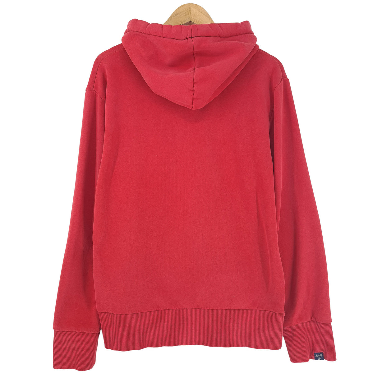 Superdry Hoodie Pullover Sweatshirt Men Red Cotton Size S, detail view 1, image 3 of 10