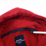 Superdry Hoodie Pullover Sweatshirt Men Red Cotton Size S, detail view 3, image 5 of 10