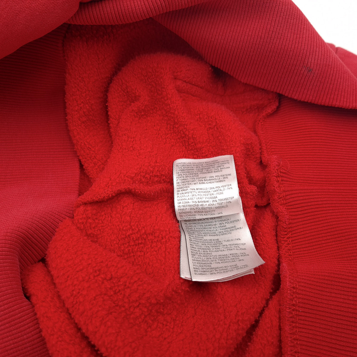 Superdry Hoodie Pullover Sweatshirt Men Red Cotton Size S, detail view 6, image 8 of 10
