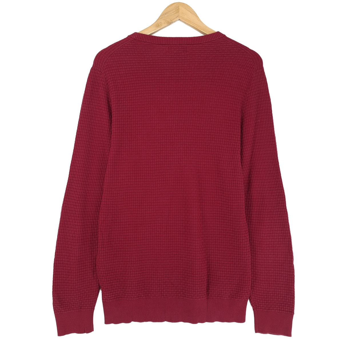 GANT Jumper Sweater Pullover Men Burgundy Red Cotton Size S, detail view 1, image 3 of 8