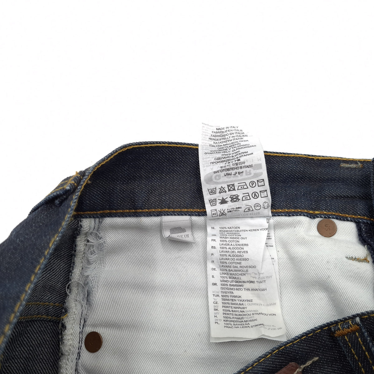 Vintage G-Star Jeans 3301 Slim Men Straight Size W29 L32, detail view 6, image 8 of 8