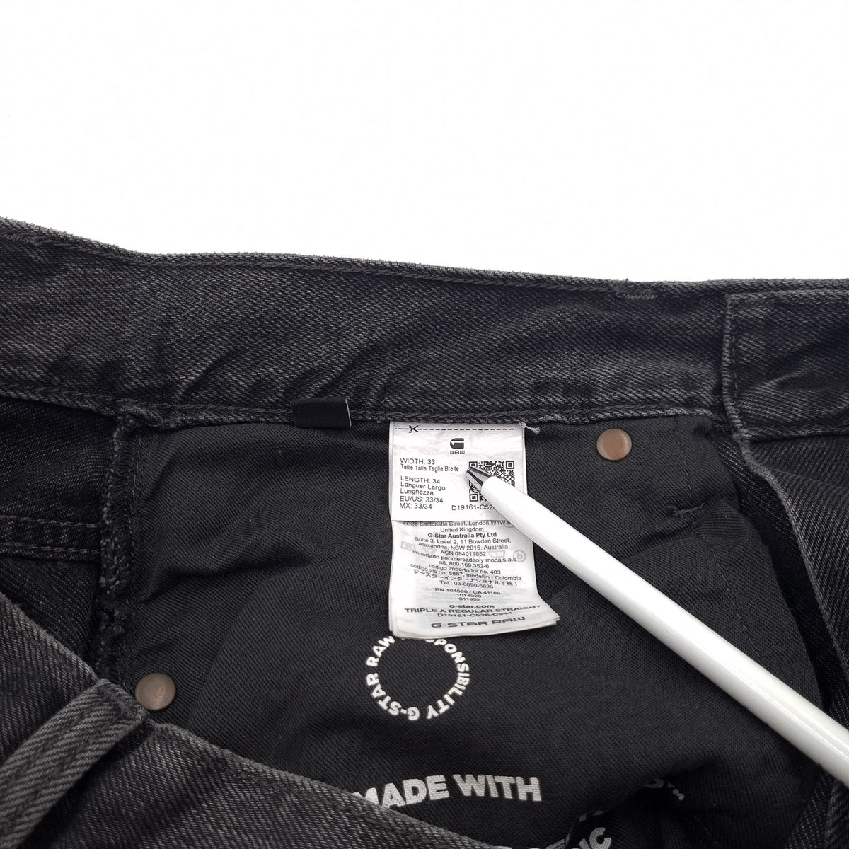 G-Star Jeans Triple A Regular Straight Men Size W33 L34, detail view 6, image 8 of 10