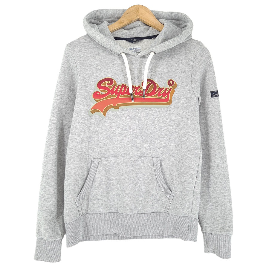 Superdry Pullover sweat à capuche coton gris classique à capuche sweat Femme taille 36