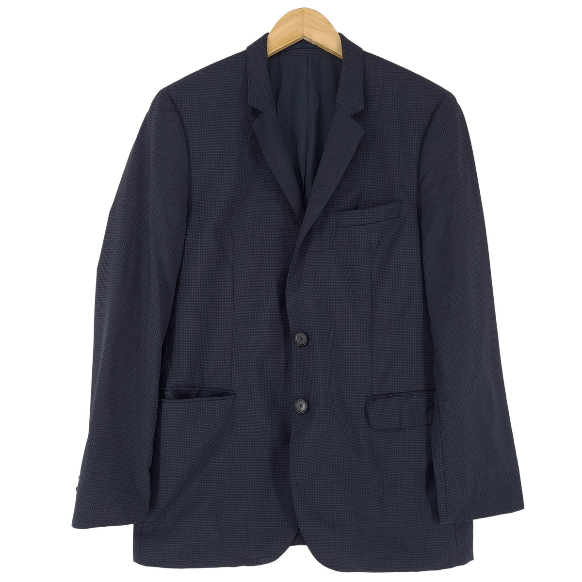 HUGO BOSS Mens Blazer Check Virgin Wool Sport Coat Size EU 52 UK/US 42R, front view, image 1 of 8