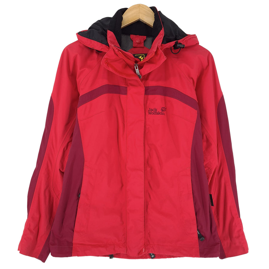 Jack Wolfskin wasserdicht Jacke rot All Weather Outdoor Damen Größe XS