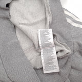 Adidas Vintage Pullover Hoodie Grey Cotton Classic Hooded Sweatshirt Women Size 34, detail view 5, image 7 of 9