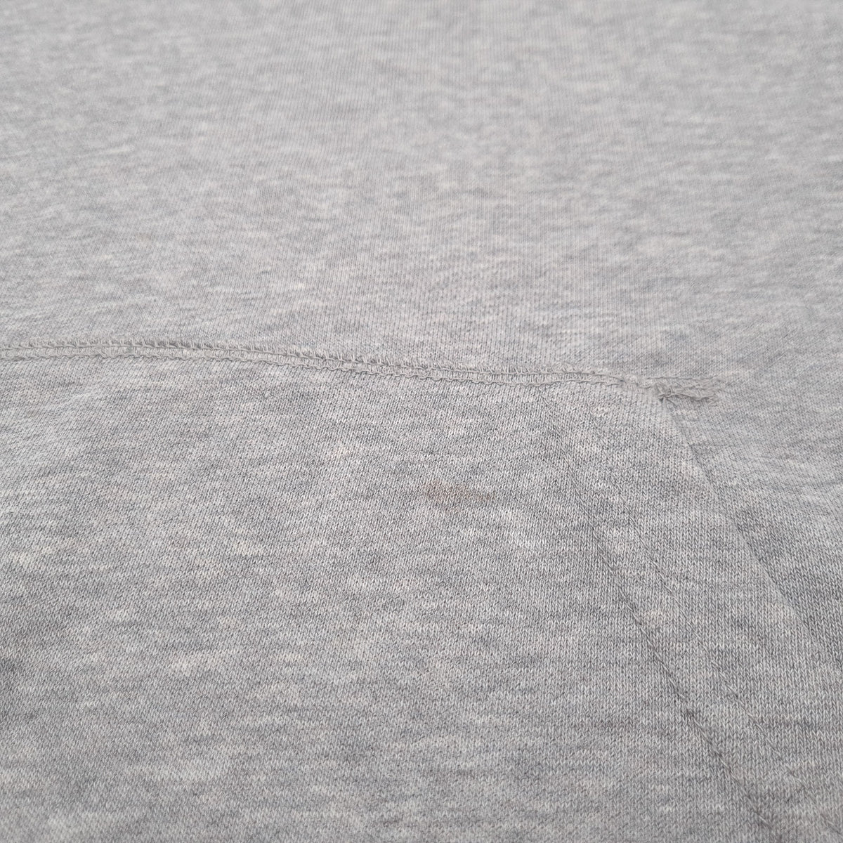 Adidas Vintage Pullover Hoodie Grey Cotton Classic Hooded Sweatshirt Women Size 34, detail view 7, image 9 of 9