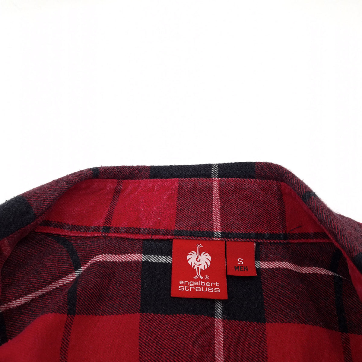 Engelbert Strauss Mens Shirt Plaid Cotton Button Up Casual Everyday Size S, detail view 2, image 4 of 6
