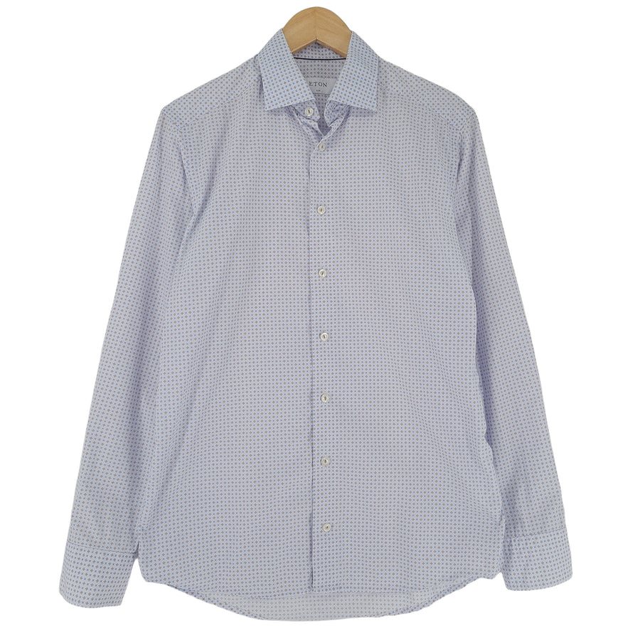 Eton Mens Formal Shirt Cotton Business Slim Fit Button Down Size 15.5 39