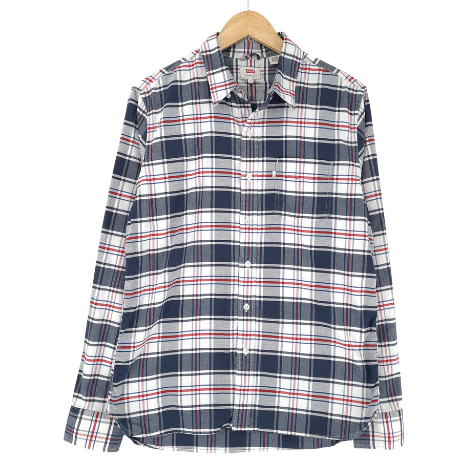 Levi's Vintage męska koszula bawełniana w kratę zapinana na guziki codzienne na co dzień klasyczne rozmiar M