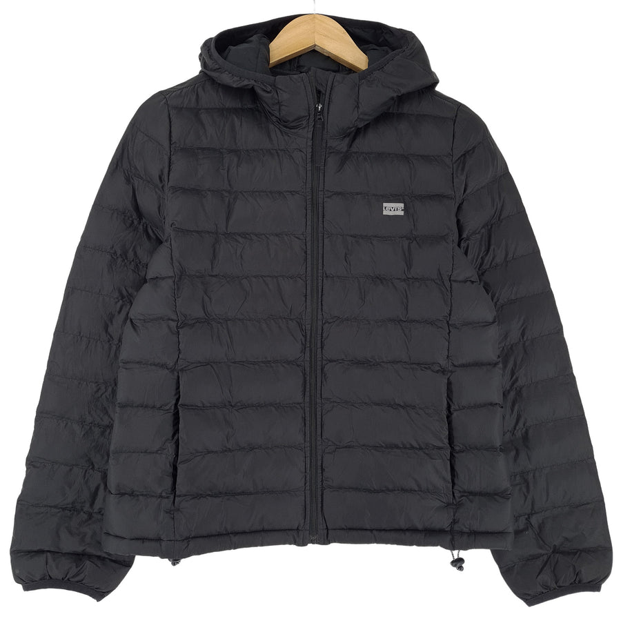Levi's Homme doudoune noir déperlant à capuche Quilted taille S