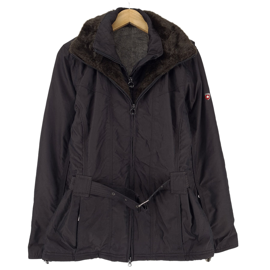 Wellensteyn Zermatt Parka veste noir à capuche Outdoor Femme taille S
