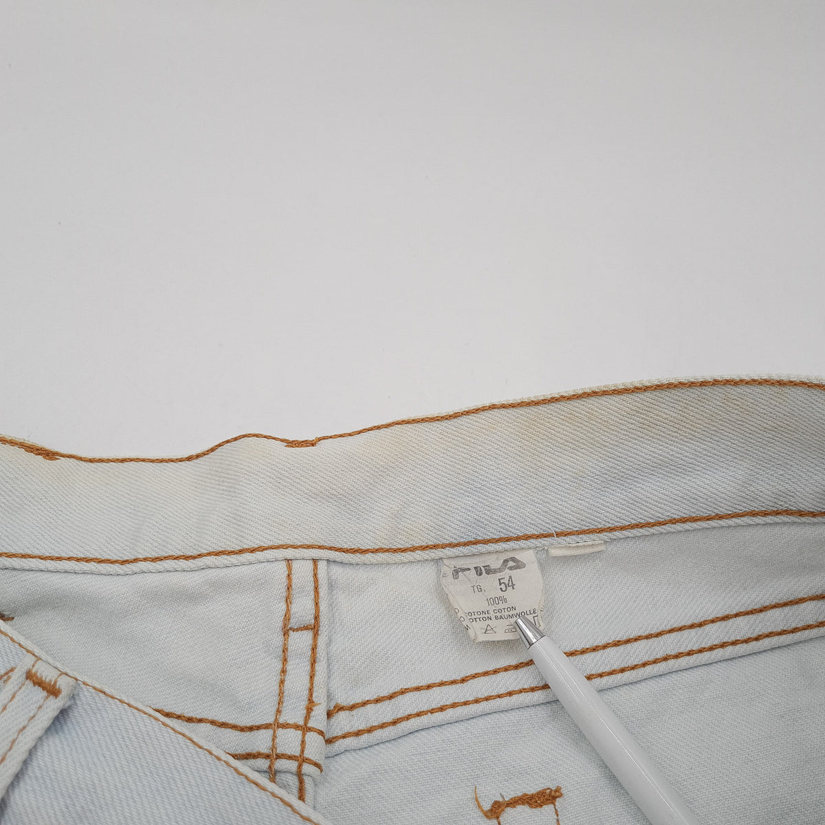 Vintage Fila Jeans Men Regular Straight Size W34 L34, detail view 5, image 7 of 11