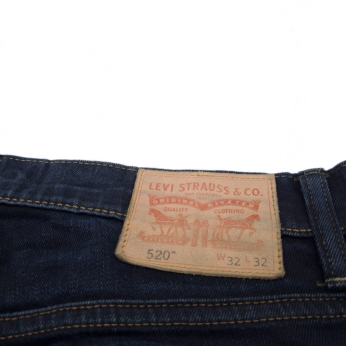 Levi's Jeans 520 Men Stretch Regular Tapered Size W32 L32, detail view 3, image 5 of 9