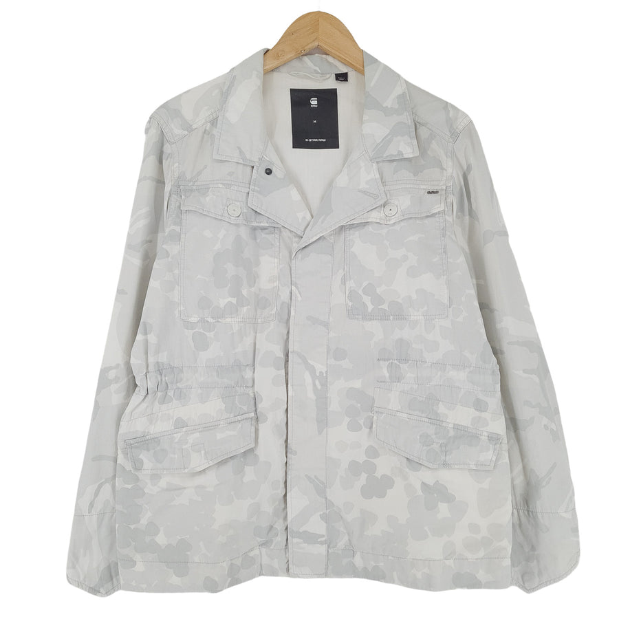 G-Star Vintage veste coton blanc Camo boutonné Breathable Femme taille M