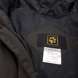 Jack Wolfskin Vintage Puffer Down Jacket Grey Water Resistant Hooded Women Size XS, detail view 2, image 4 of 9