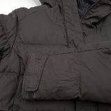 Jack Wolfskin Vintage Puffer Down Jacket Grey Water Resistant Hooded Women Size XS, detail view 7, image 9 of 9