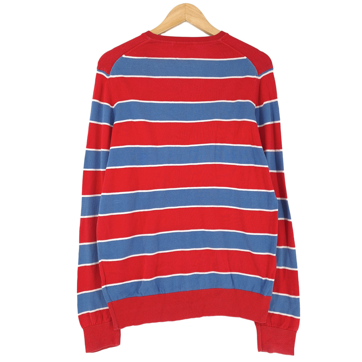 J.Lindeberg Vintage Mens Pullover Sweater Cotton Striped Classic Knit Size XL, detail view 1, image 3 of 7