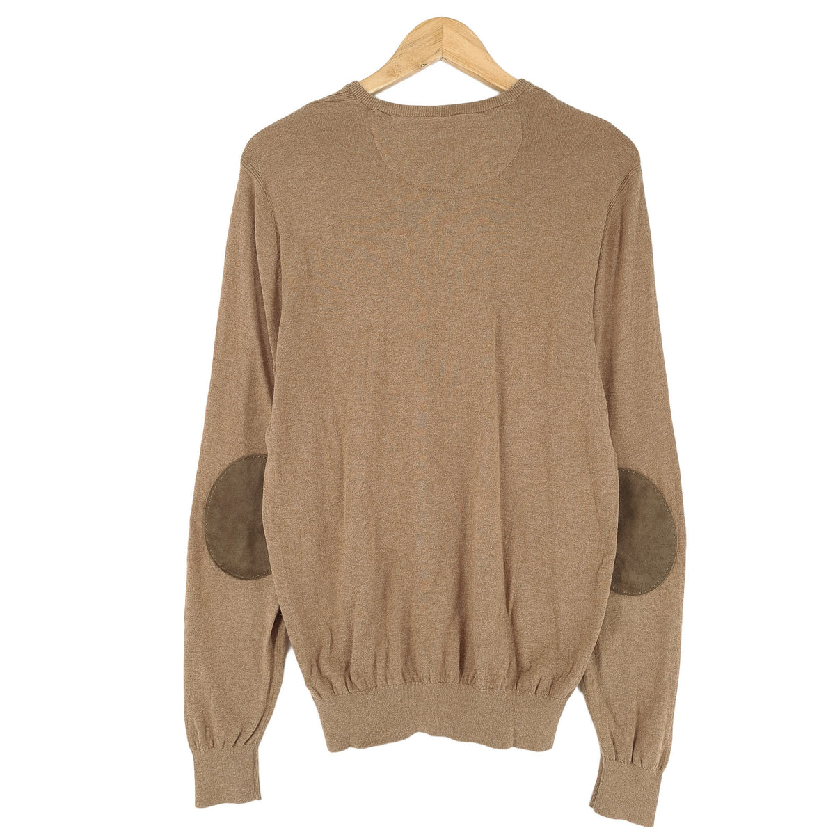 Massimo Dutti Vintage Mens Pullover Sweater Brown Classic Knit Size M, detail view 1, image 3 of 8