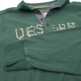 Camel Active Vintage Mens Sweatshirt Green Cotton Relaxed Fit Jumper Size XL, detail view 7, image 9 of 9