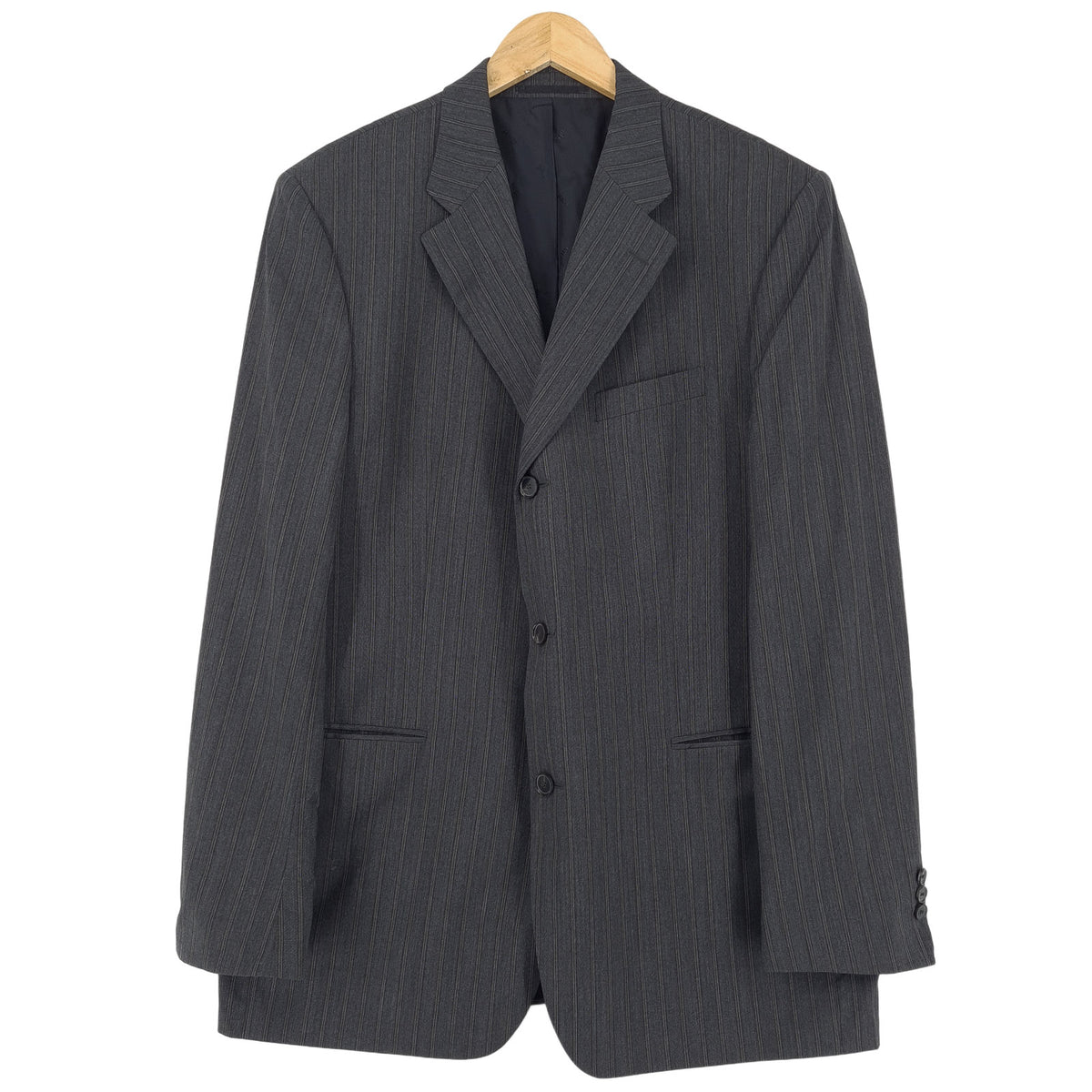 Joop! Mens Blazer Striped Virgin Wool Sport Coat Jacket Size EU 56 UK/US 46R, front view, image 1 of 7