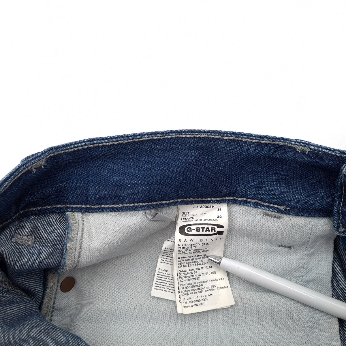 Vintage G-Star Jeans Blades Tapered Men Regular Size W31 L32, detail view 5, image 7 of 9