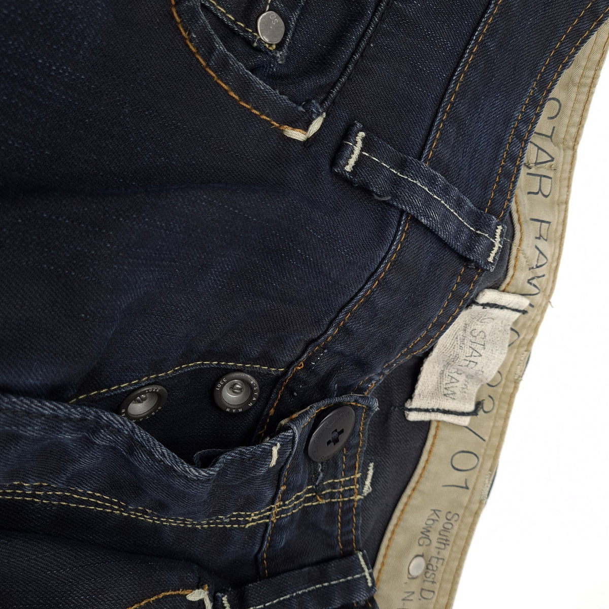 Vintage G-Star Jeans Radar Narrow Rope Men Regular Straight Size W32 L34, detail view 5, image 7 of 9