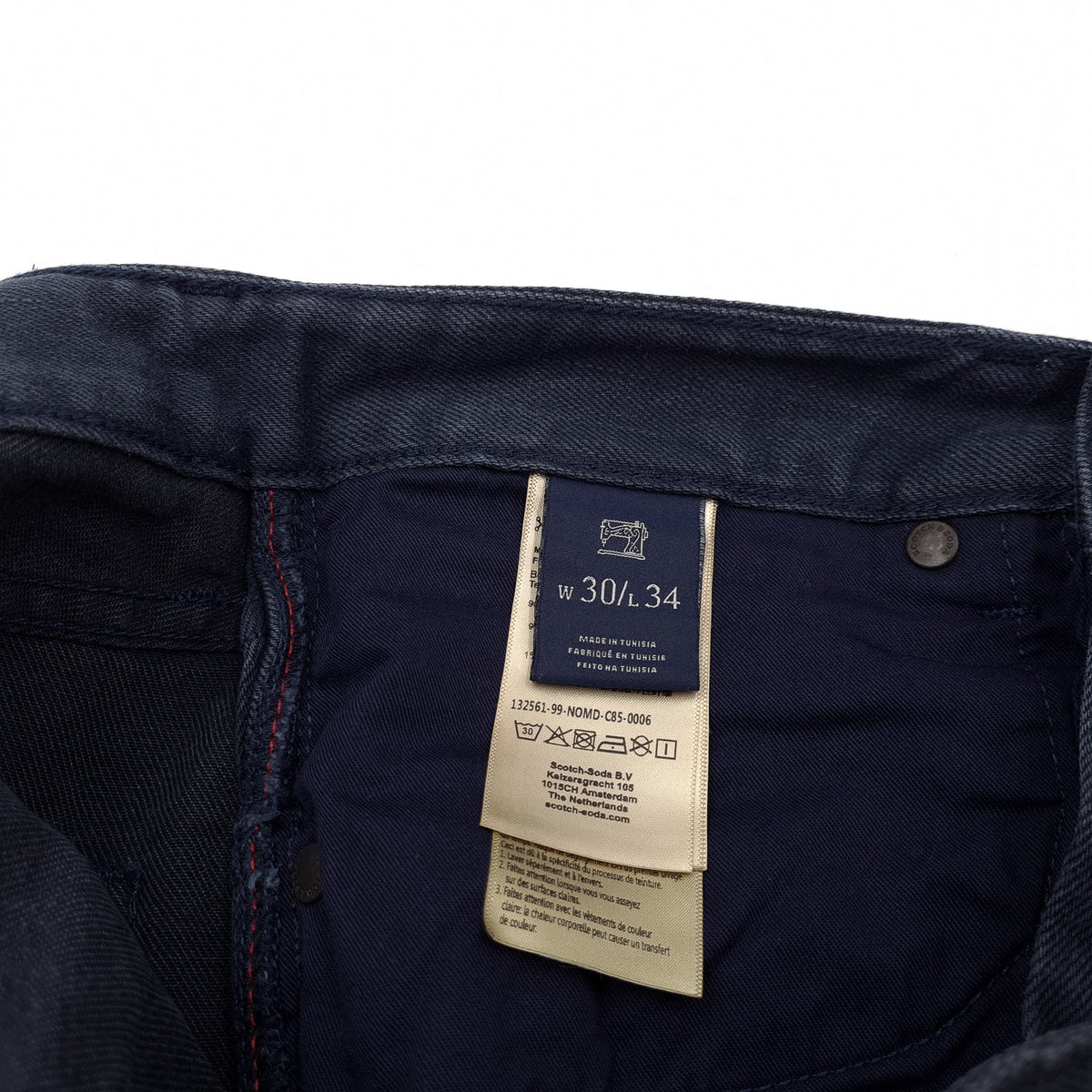 Scotch & Soda Jeans Ralston Men Stretch Slim Straight Size W30 L34, detail view 6, image 8 of 9