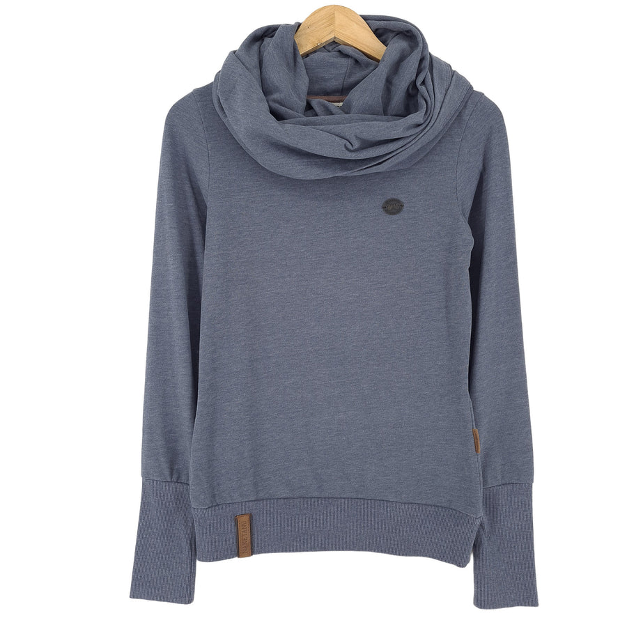 Naketano Vintage Pullover sweat à capuche coton gris classique à capuche sweat Femme taille S