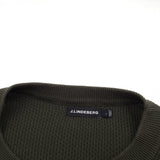 J.Lindeberg Vintage Mens Pullover Sweater Green Cotton Classic Knit Knitwear Size L, detail view 2, image 4 of 6