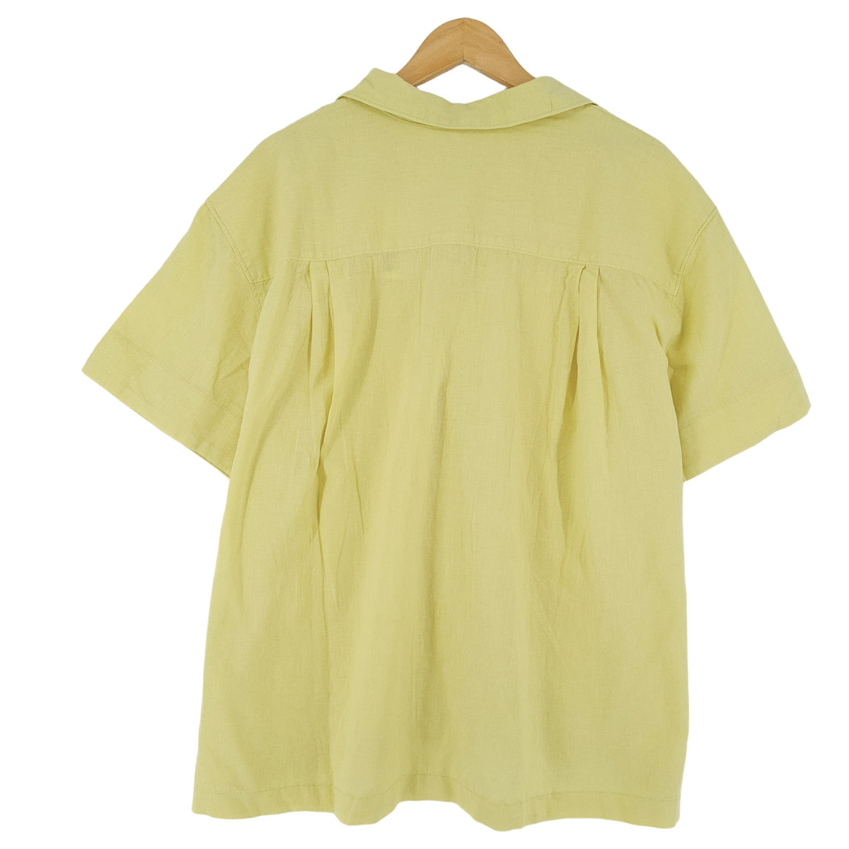 Levi's Shirt Yellow Linen Button Up Casual Everyday Classic Women Size L, detail view 1, image 3 of 10